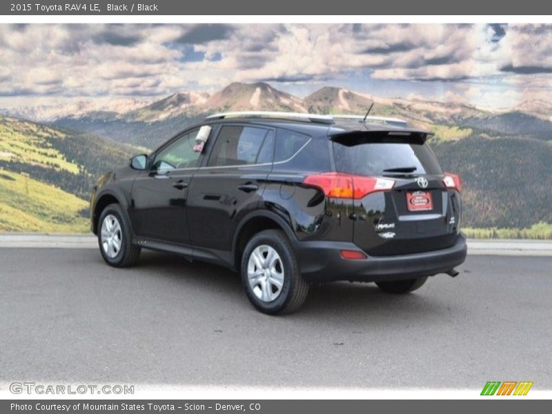 Black / Black 2015 Toyota RAV4 LE