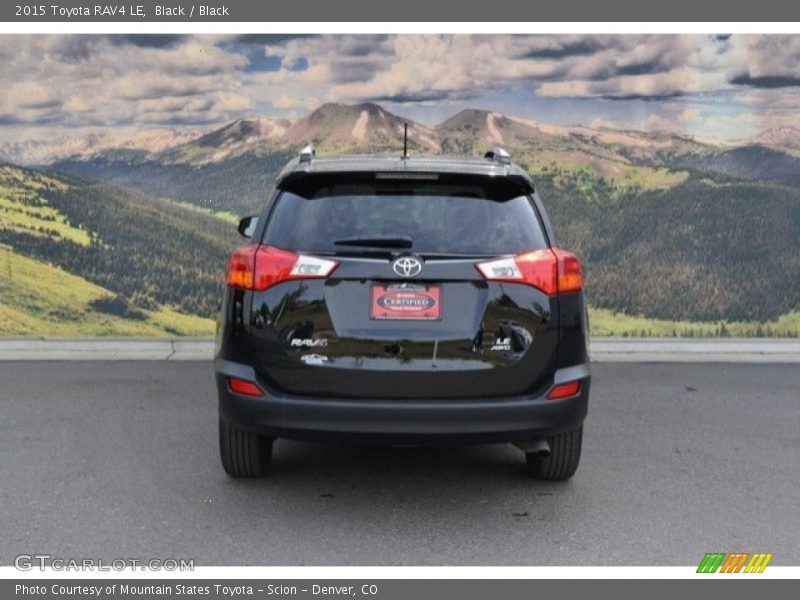 Black / Black 2015 Toyota RAV4 LE