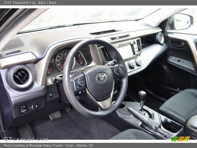 Black / Black 2015 Toyota RAV4 LE