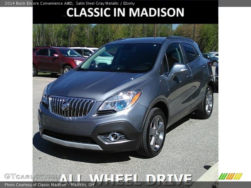 Satin Steel Gray Metallic / Ebony 2014 Buick Encore Convenience AWD