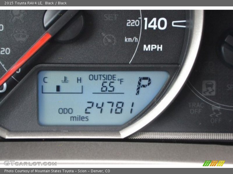Black / Black 2015 Toyota RAV4 LE