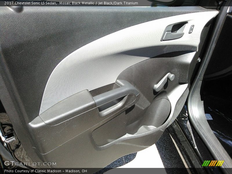 Mosaic Black Metallic / Jet Black/Dark Titanium 2017 Chevrolet Sonic LS Sedan