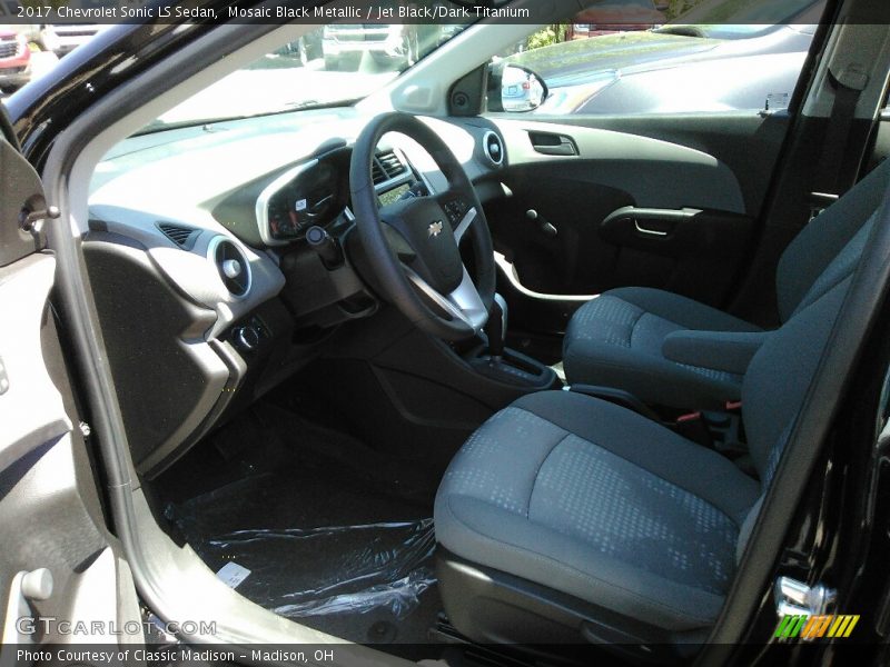 Mosaic Black Metallic / Jet Black/Dark Titanium 2017 Chevrolet Sonic LS Sedan