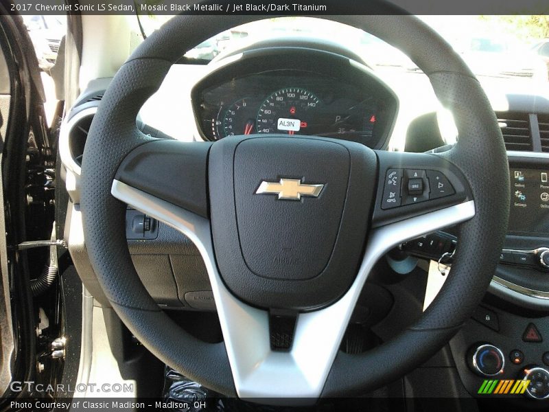 Mosaic Black Metallic / Jet Black/Dark Titanium 2017 Chevrolet Sonic LS Sedan