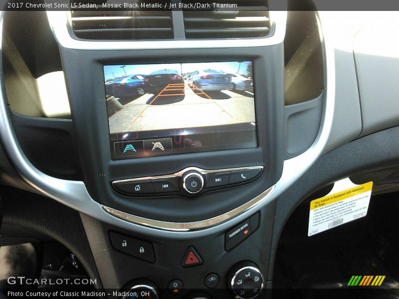 Mosaic Black Metallic / Jet Black/Dark Titanium 2017 Chevrolet Sonic LS Sedan