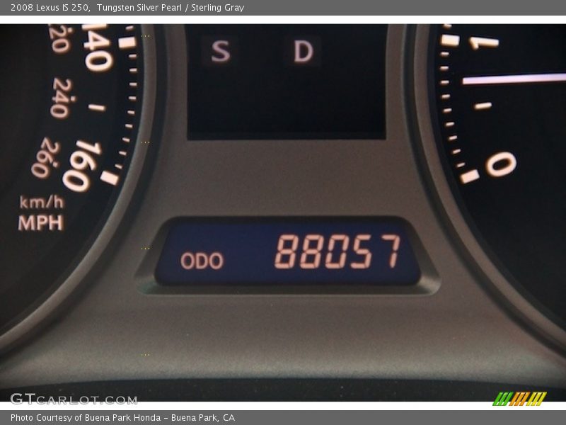 Tungsten Silver Pearl / Sterling Gray 2008 Lexus IS 250
