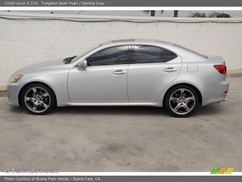 Tungsten Silver Pearl / Sterling Gray 2008 Lexus IS 250