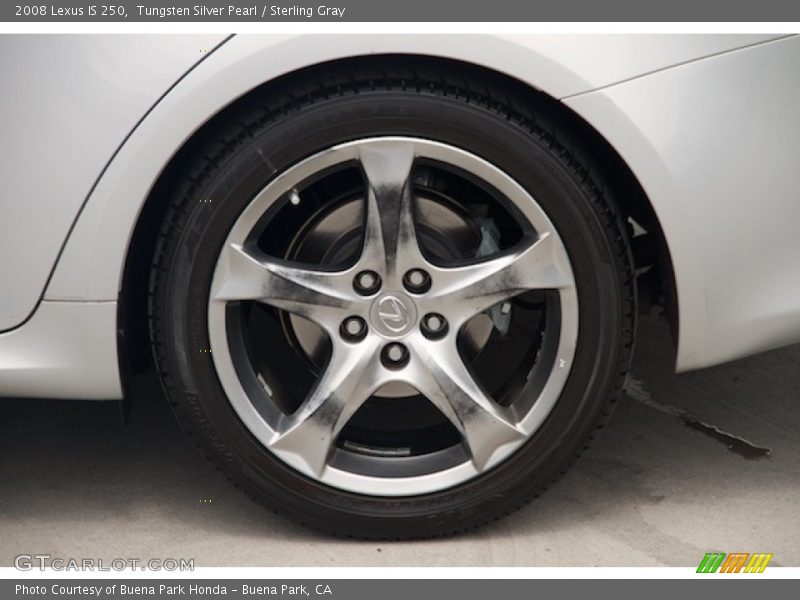 Tungsten Silver Pearl / Sterling Gray 2008 Lexus IS 250