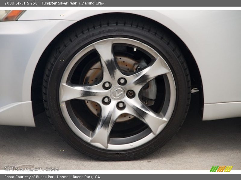 Tungsten Silver Pearl / Sterling Gray 2008 Lexus IS 250