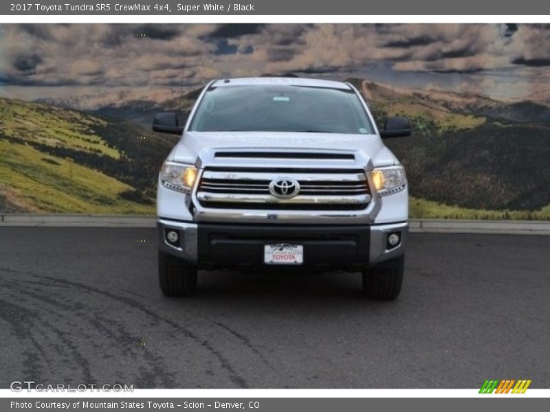 Super White / Black 2017 Toyota Tundra SR5 CrewMax 4x4