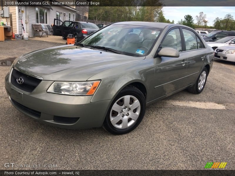 Natural Khaki Green / Beige 2008 Hyundai Sonata GLS