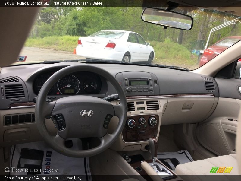 Natural Khaki Green / Beige 2008 Hyundai Sonata GLS