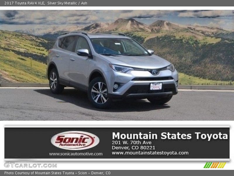 Silver Sky Metallic / Ash 2017 Toyota RAV4 XLE