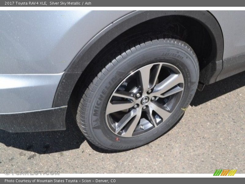 Silver Sky Metallic / Ash 2017 Toyota RAV4 XLE