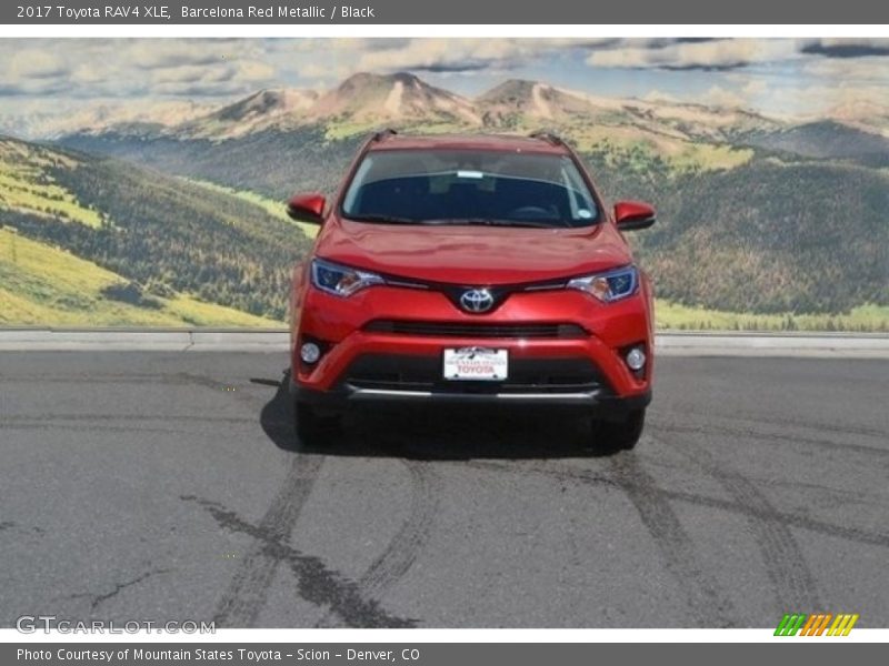 Barcelona Red Metallic / Black 2017 Toyota RAV4 XLE