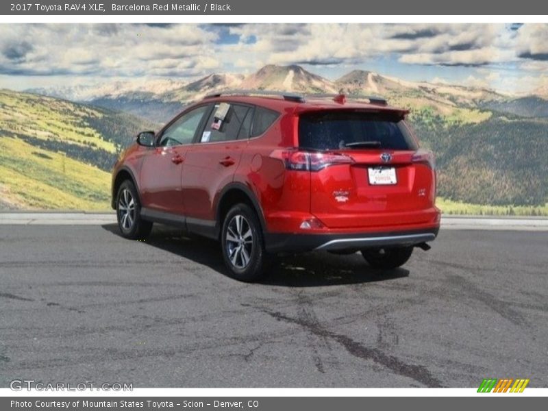 Barcelona Red Metallic / Black 2017 Toyota RAV4 XLE