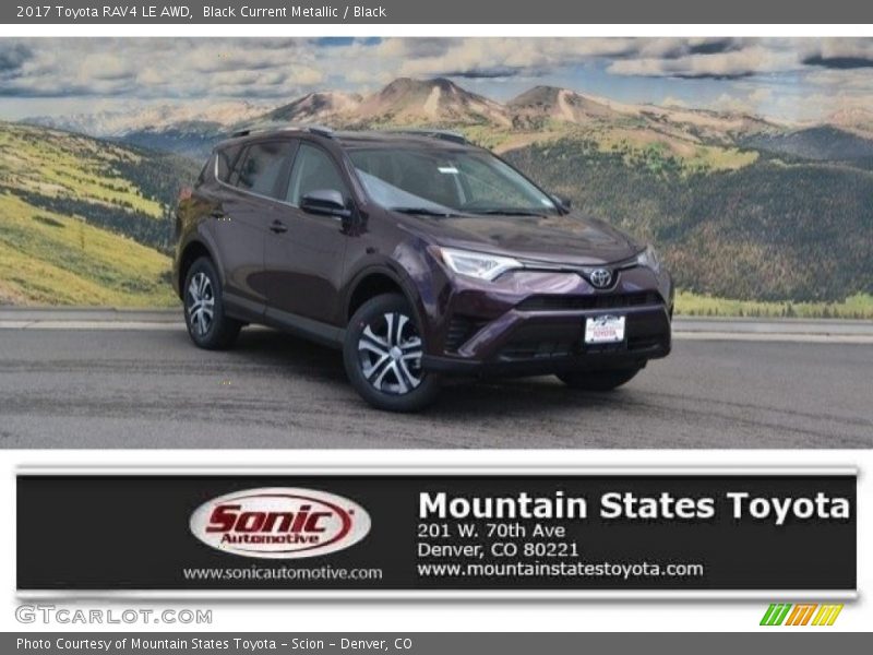 Black Current Metallic / Black 2017 Toyota RAV4 LE AWD