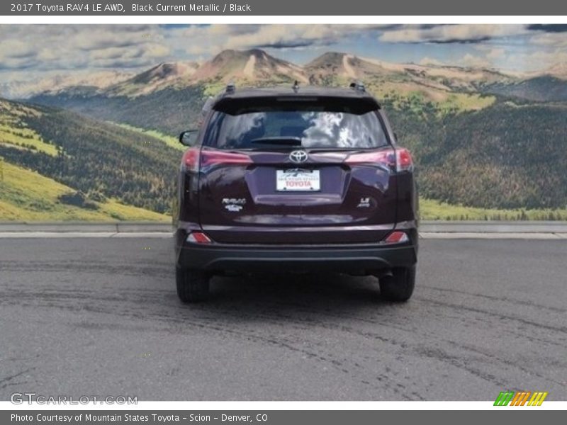 Black Current Metallic / Black 2017 Toyota RAV4 LE AWD