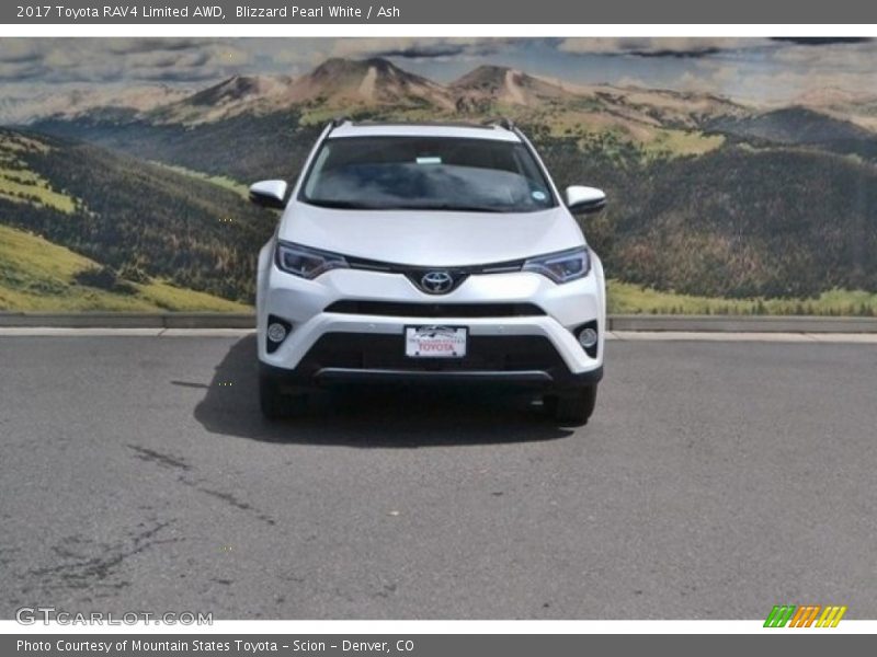 Blizzard Pearl White / Ash 2017 Toyota RAV4 Limited AWD