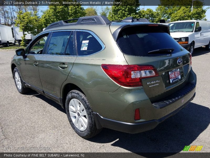 Wilderness Green Metallic / Warm Ivory 2017 Subaru Outback 2.5i Premium