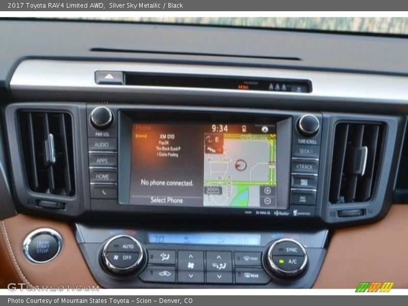 Silver Sky Metallic / Black 2017 Toyota RAV4 Limited AWD