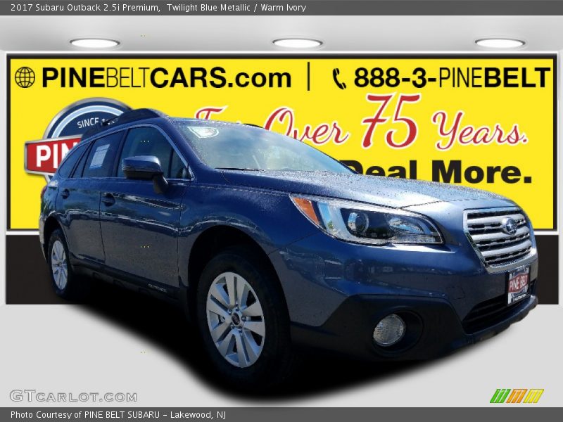 Twilight Blue Metallic / Warm Ivory 2017 Subaru Outback 2.5i Premium