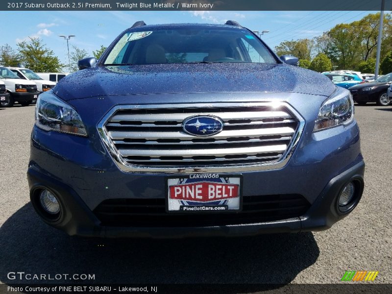 Twilight Blue Metallic / Warm Ivory 2017 Subaru Outback 2.5i Premium