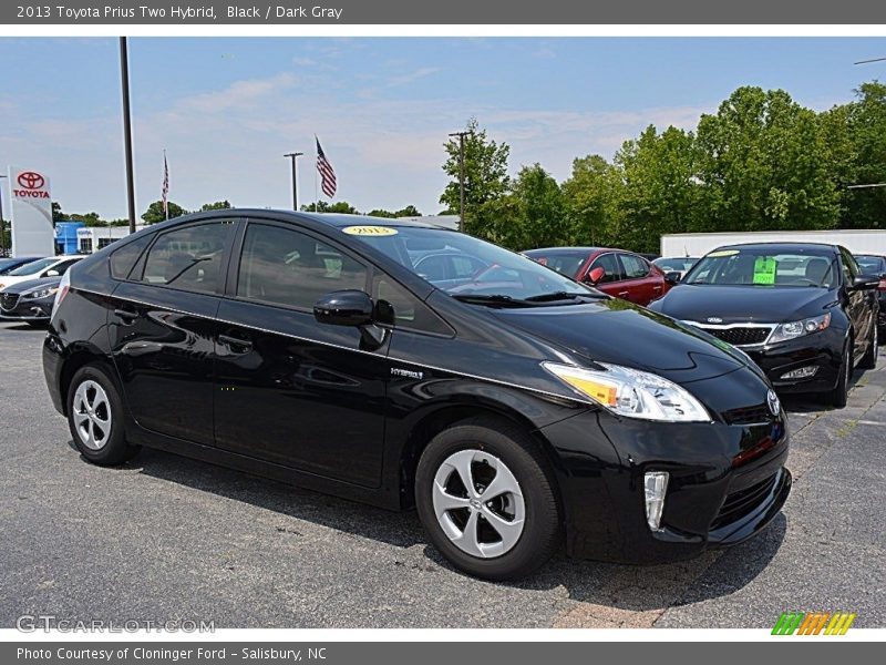 Black / Dark Gray 2013 Toyota Prius Two Hybrid