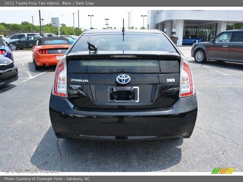 Black / Dark Gray 2013 Toyota Prius Two Hybrid