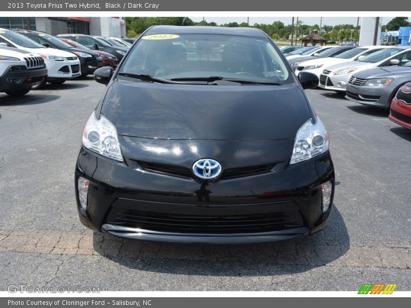 Black / Dark Gray 2013 Toyota Prius Two Hybrid
