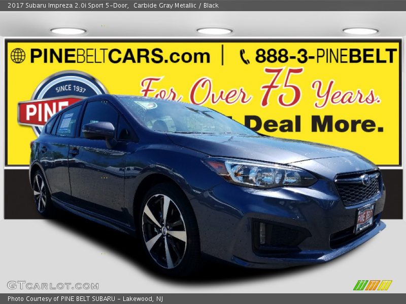 Carbide Gray Metallic / Black 2017 Subaru Impreza 2.0i Sport 5-Door
