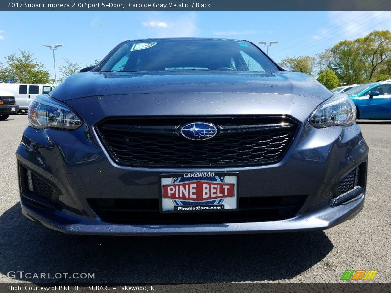 Carbide Gray Metallic / Black 2017 Subaru Impreza 2.0i Sport 5-Door