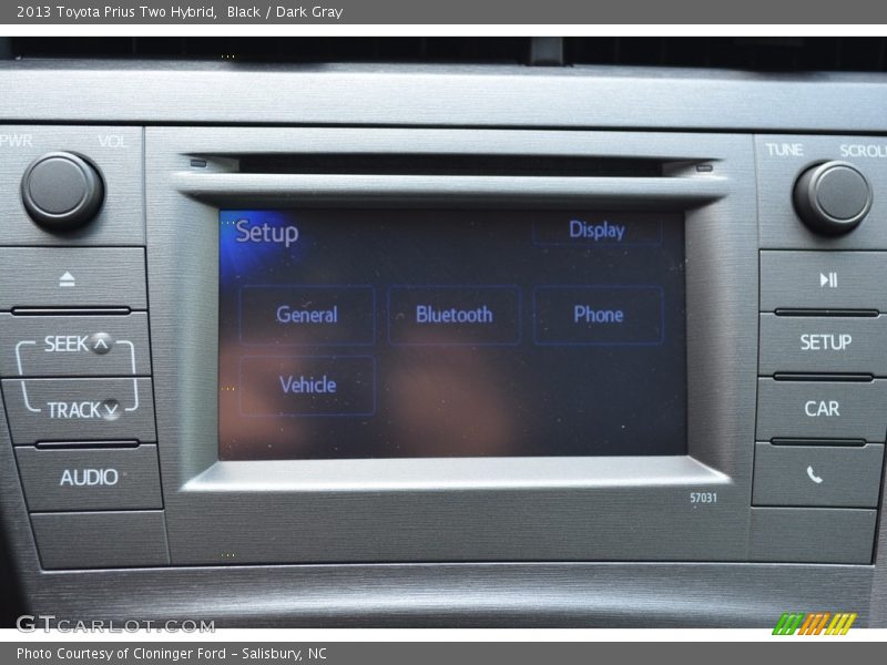 Black / Dark Gray 2013 Toyota Prius Two Hybrid