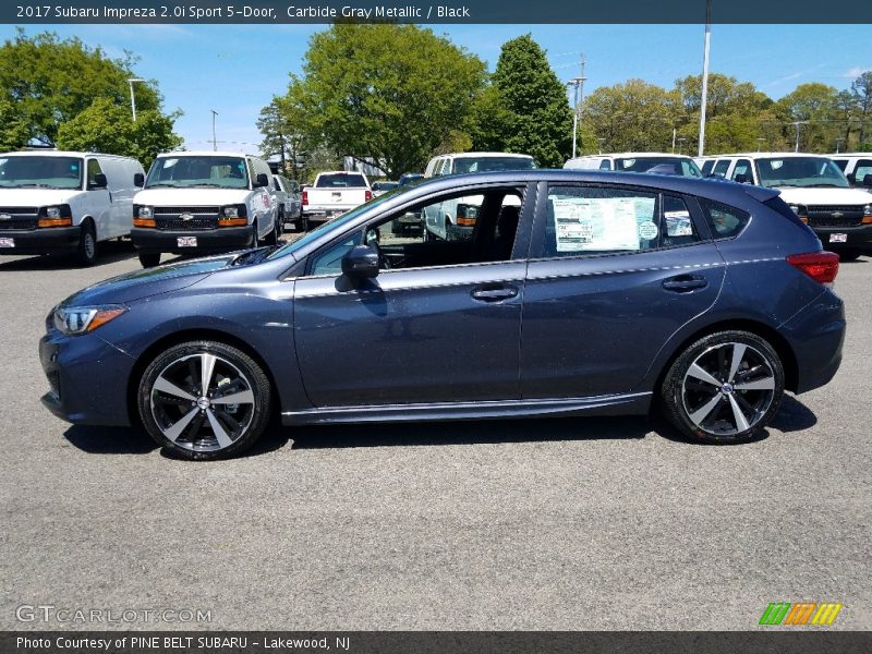 Carbide Gray Metallic / Black 2017 Subaru Impreza 2.0i Sport 5-Door