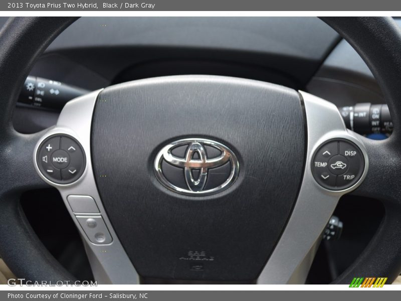 Black / Dark Gray 2013 Toyota Prius Two Hybrid