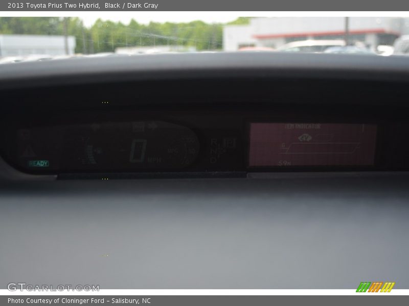Black / Dark Gray 2013 Toyota Prius Two Hybrid
