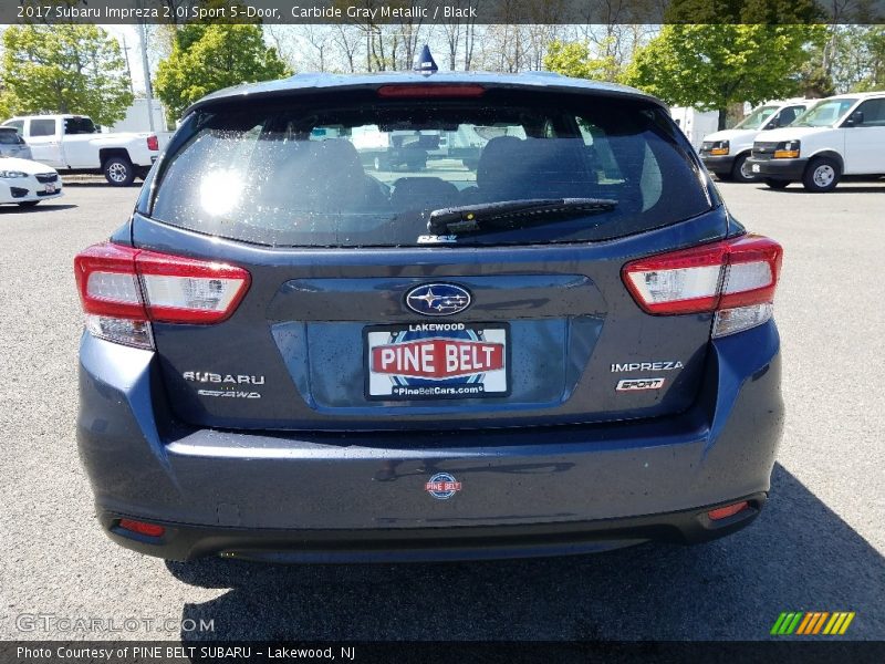 Carbide Gray Metallic / Black 2017 Subaru Impreza 2.0i Sport 5-Door