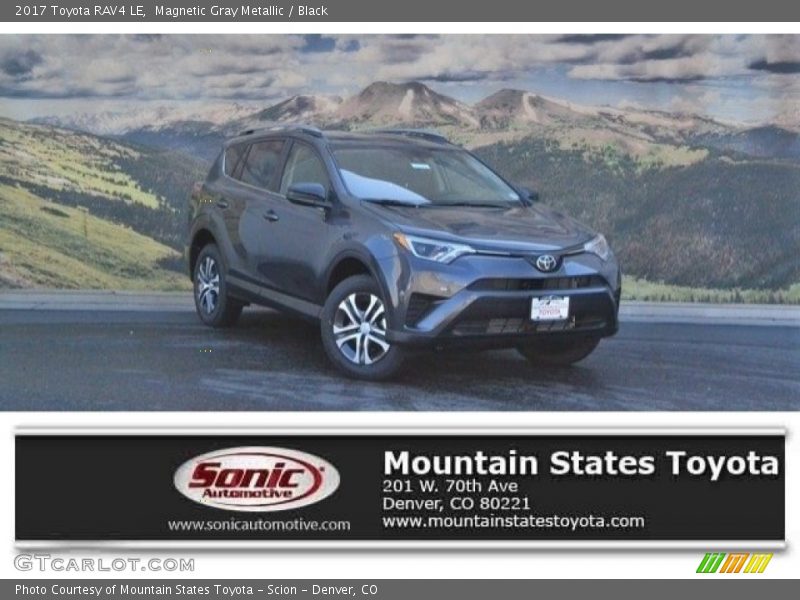 Magnetic Gray Metallic / Black 2017 Toyota RAV4 LE