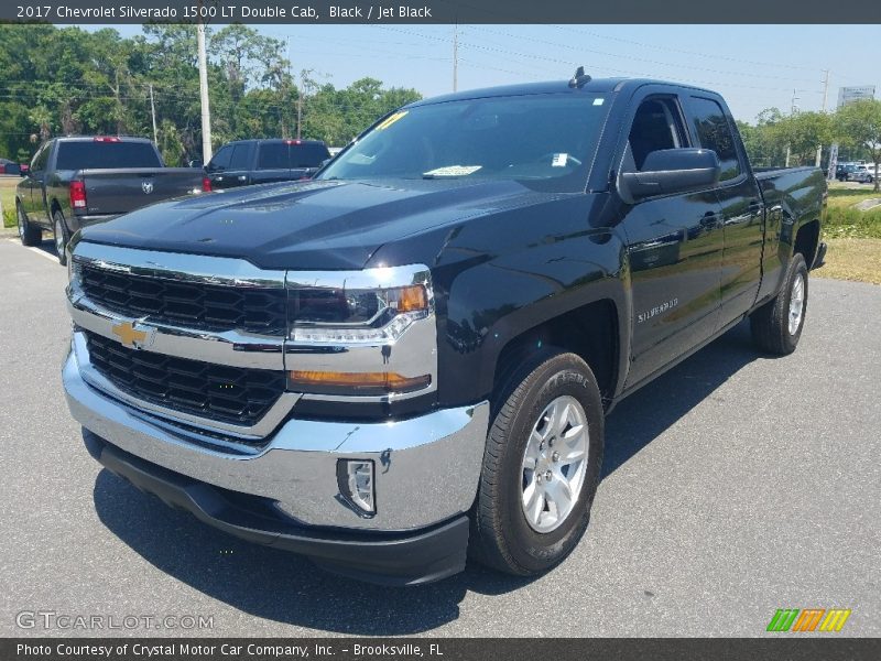 Black / Jet Black 2017 Chevrolet Silverado 1500 LT Double Cab