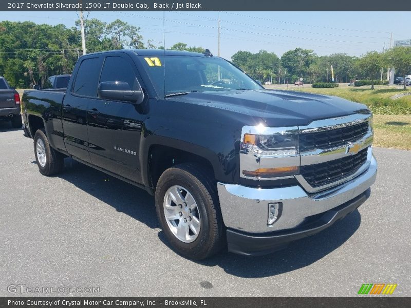 Black / Jet Black 2017 Chevrolet Silverado 1500 LT Double Cab
