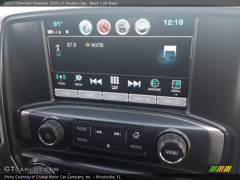 Black / Jet Black 2017 Chevrolet Silverado 1500 LT Double Cab