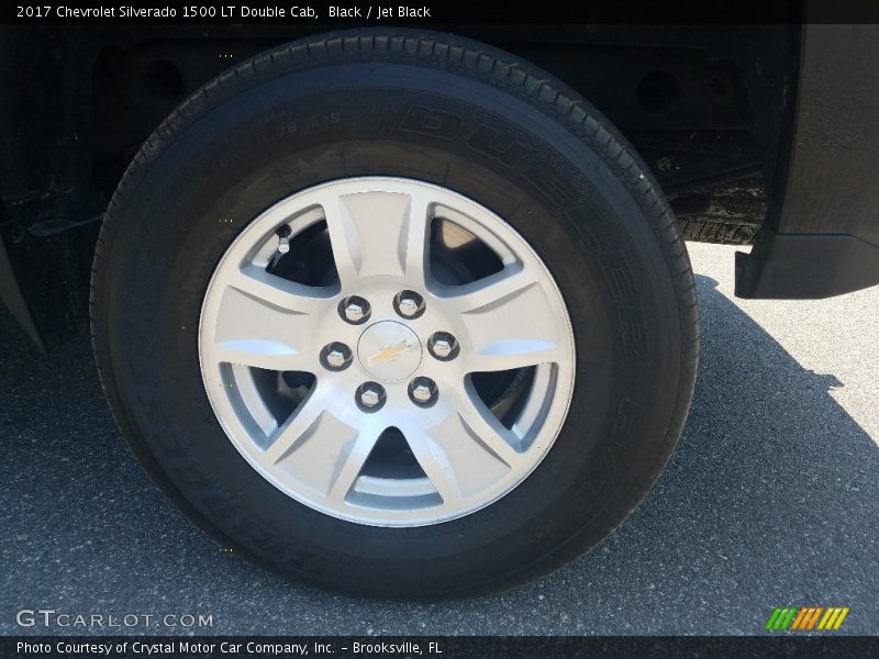 Black / Jet Black 2017 Chevrolet Silverado 1500 LT Double Cab