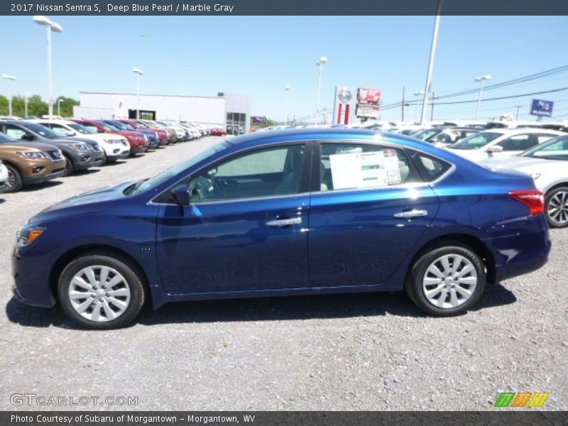 Deep Blue Pearl / Marble Gray 2017 Nissan Sentra S