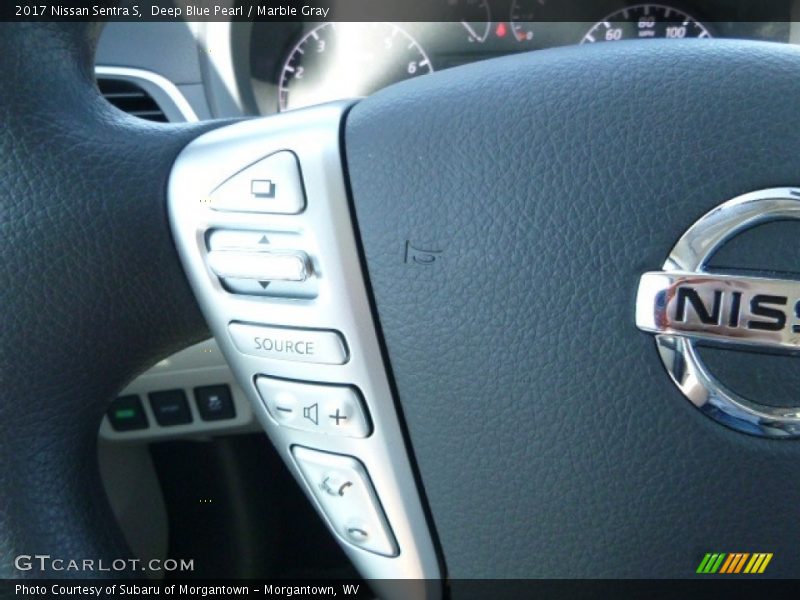 Deep Blue Pearl / Marble Gray 2017 Nissan Sentra S
