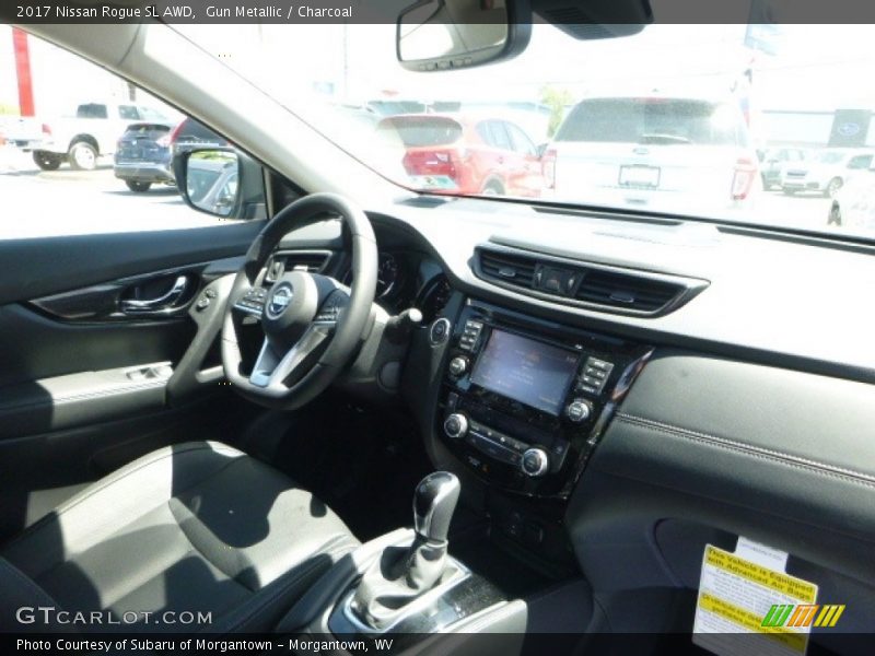 Gun Metallic / Charcoal 2017 Nissan Rogue SL AWD