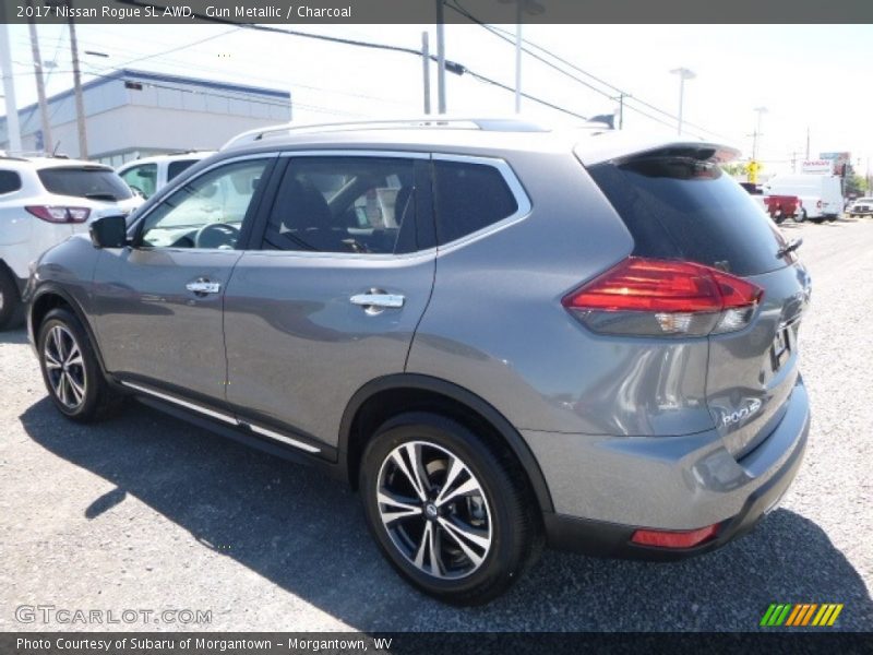 Gun Metallic / Charcoal 2017 Nissan Rogue SL AWD