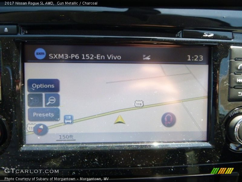 Gun Metallic / Charcoal 2017 Nissan Rogue SL AWD