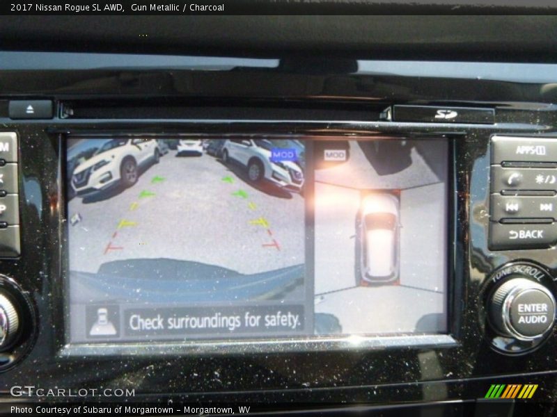 Gun Metallic / Charcoal 2017 Nissan Rogue SL AWD