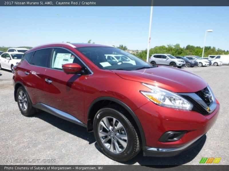 Cayenne Red / Graphite 2017 Nissan Murano SL AWD