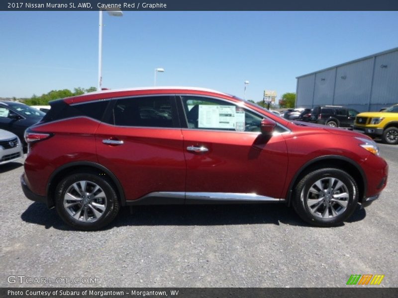 Cayenne Red / Graphite 2017 Nissan Murano SL AWD